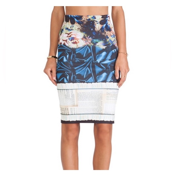 Clover Canyon Dresses & Skirts - Clover canyon James Joyce midi skirt Neoprene fitted Size XSmall